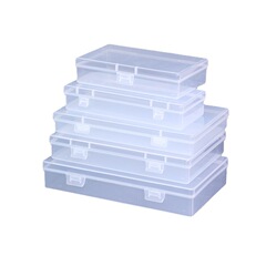 メーカー高品質ppプラスチックボックス長方形透明小展示部品ボックス文房具医療マスク包装ボックス卸売り