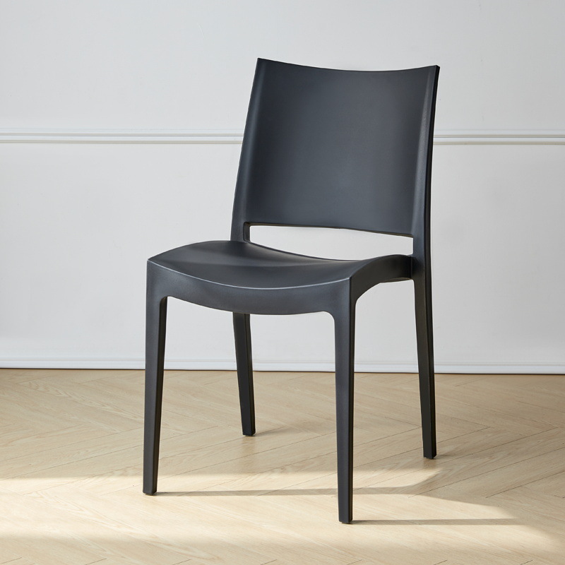 Taburetes de plástico silla de comedor silla de respaldo mesa de comedor silla de comedor confortable espesar silla de moldeo integral para el hogar espesar