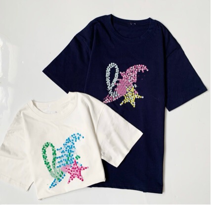 Spring and Summer New Japanese-Style Colorful Circle Graphic Print Casual Loose Couple Short-Sleeve T-Shirt, Loose, Comfortable, and Fashionable Spring and Summer New Japanese-Style Colorful Circle Graphic Print Casual Loose Couple Short-Sleeve T-Shirt, Loose, Comfortable, and Fashionable