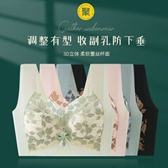 大きい胸は小さくて、ステンレスの輪がない女性の下着の女性が集まって、垂れ下がることを防止します。