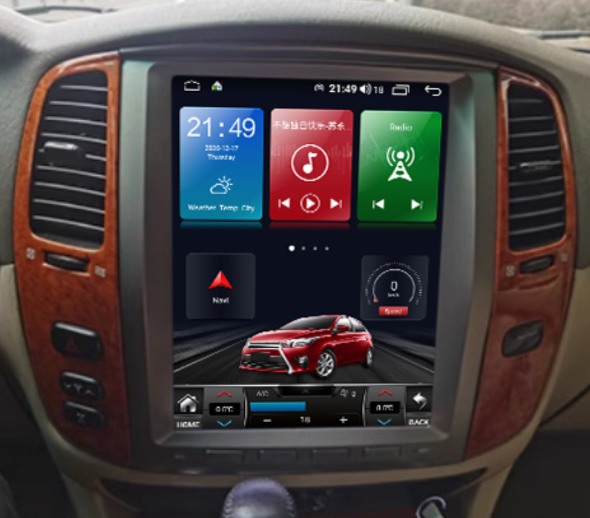 Cross-Border Applicable for 03-07 Lexus Lx470 Central Control Large Screen Navigation 12.1-Inch Navigation Dvd