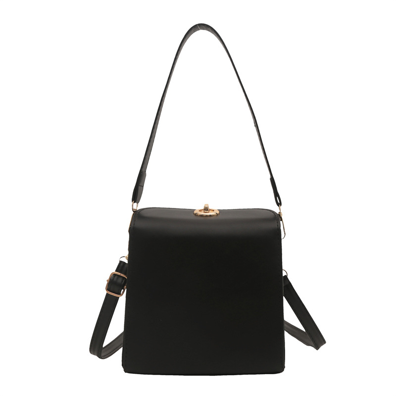 Versión coreana del bolso pequeño simple mujer 2024 nueva moda bordado bolso cuadrado pequeño portátil estilo occidental todo-fósforo bandolera