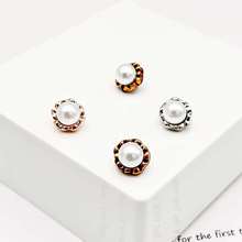 广州服装国际轻纺城新款五金钮扣 珍珠款衬衣钮扣子 针织连衣裙扣