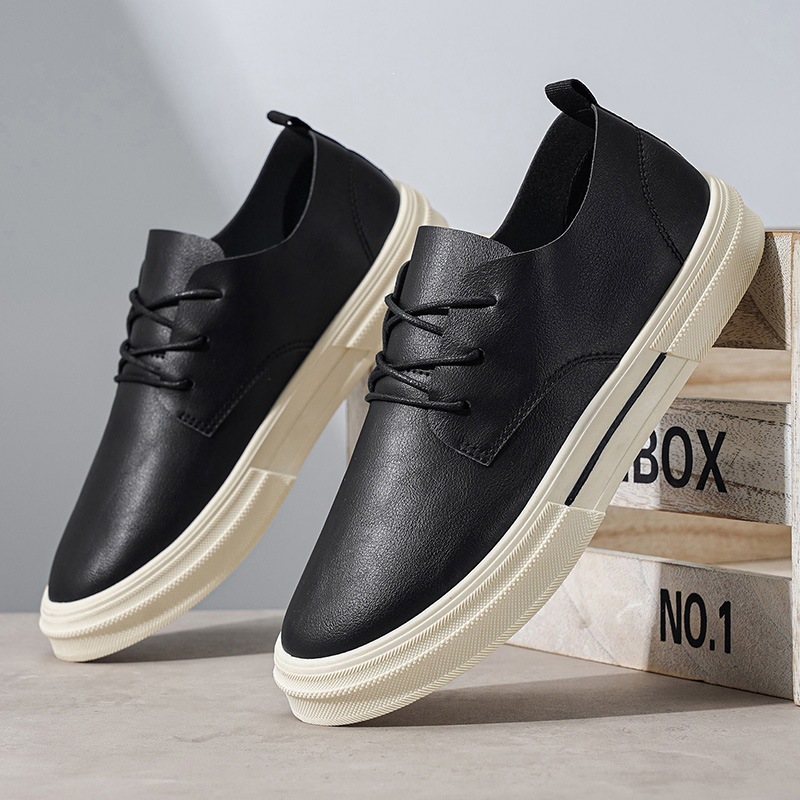 Tenis Casuales de Corte Bajo para Hombre de PU Transpirables y Ligeros para Verano image 4