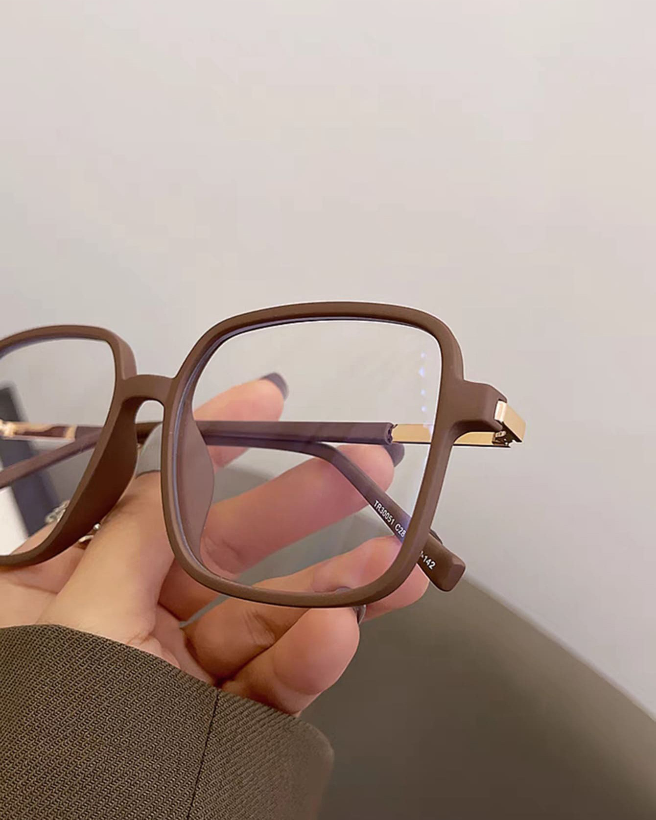 Stylish Square Anti Blue Light Glasses Unisex Versatile Eyewear_voghion.com