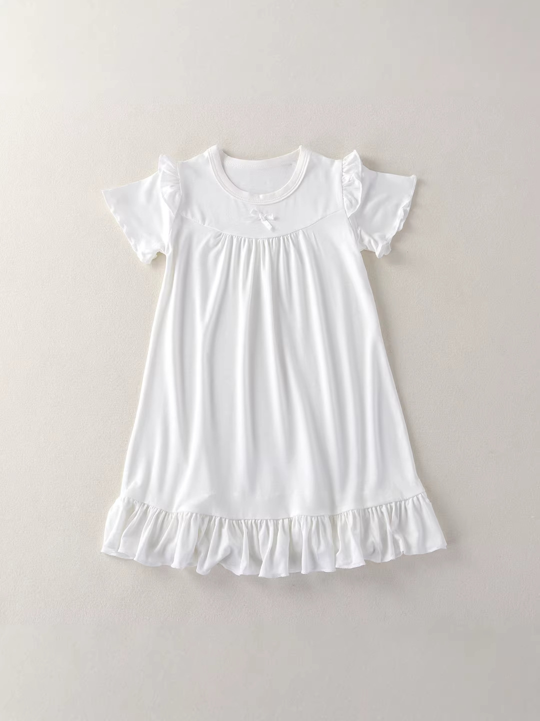 Pijamas infantiles niñas set de ropa para el hogar moda primavera y verano delgada ropa de aire acondicionado infantil encaje princesa viento