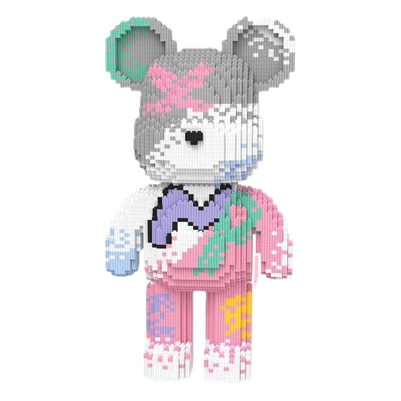 Oso violento bloques de construcción oso compatible con bloques de construcción de juguete Lego puesto al por mayor niños y niñas regalo decoración sala de estar rompecabezas buena