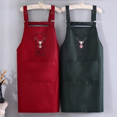 圍裙北歐風廚房防水可調節圍腰女防油罩衣廠家直供定印廣告印lo