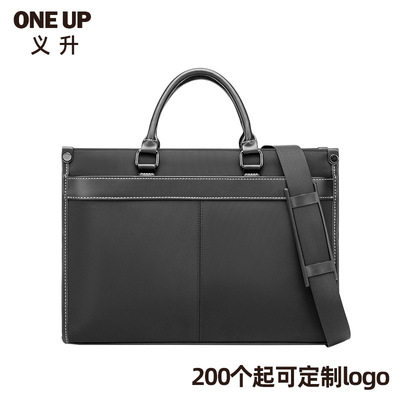 Package Men's Briefcase customized logo notebook man Briefcase Customize Meeting Package Customized Handbag