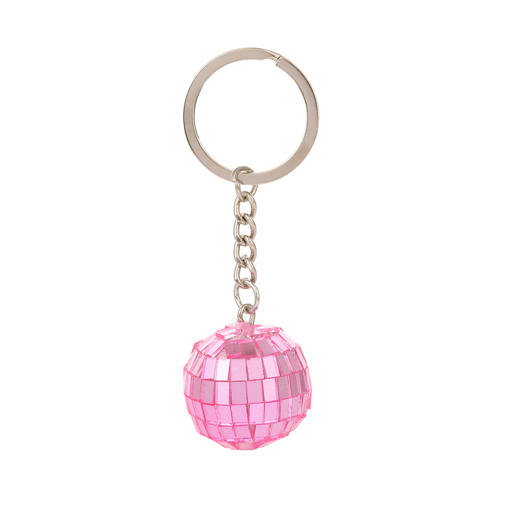 Bolas de discoteca transfronterizas llavero caja de regalo de vacaciones DISCO bola colgante bolsos creativos colgante llavero de automóvil