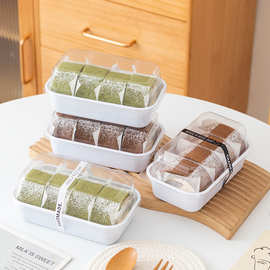 蛋糕卷包装盒切块抱抱卷泡芙肉松小贝麻薯饼干桃酥烘焙糕点打包盒