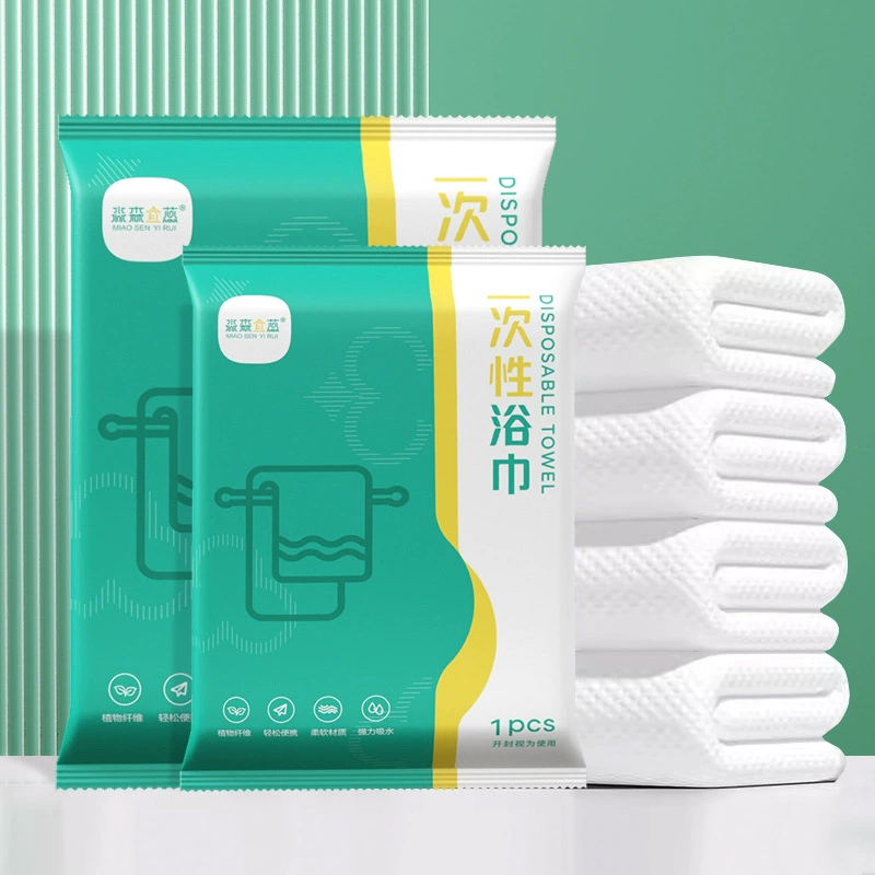 Disposable cotton bath towel, wet wipes for face washing for traveling, handheld pack, increased thickness