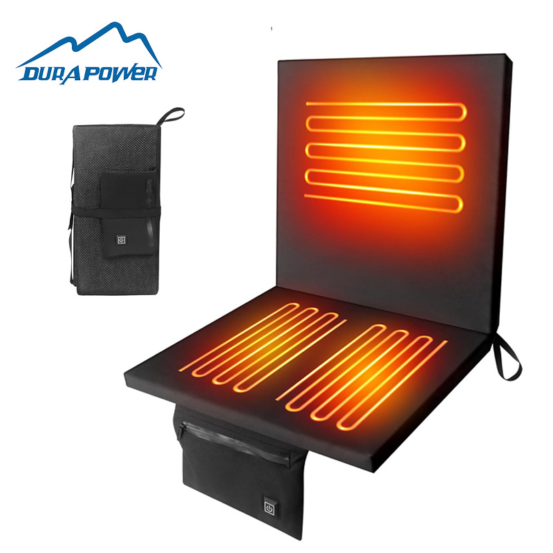 Cojín de calefacción al aire libre invierno acampamiento equipo accesorios suministros gimnasio stand plegable cojín caliente portátil a prueba de humedad