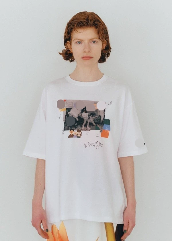 Однодневная внешнеторговая одежда из хлопчатобумажной ткани цветной фотопринт удивленный кошка с вышивкой пара футболка с короткими рукавами