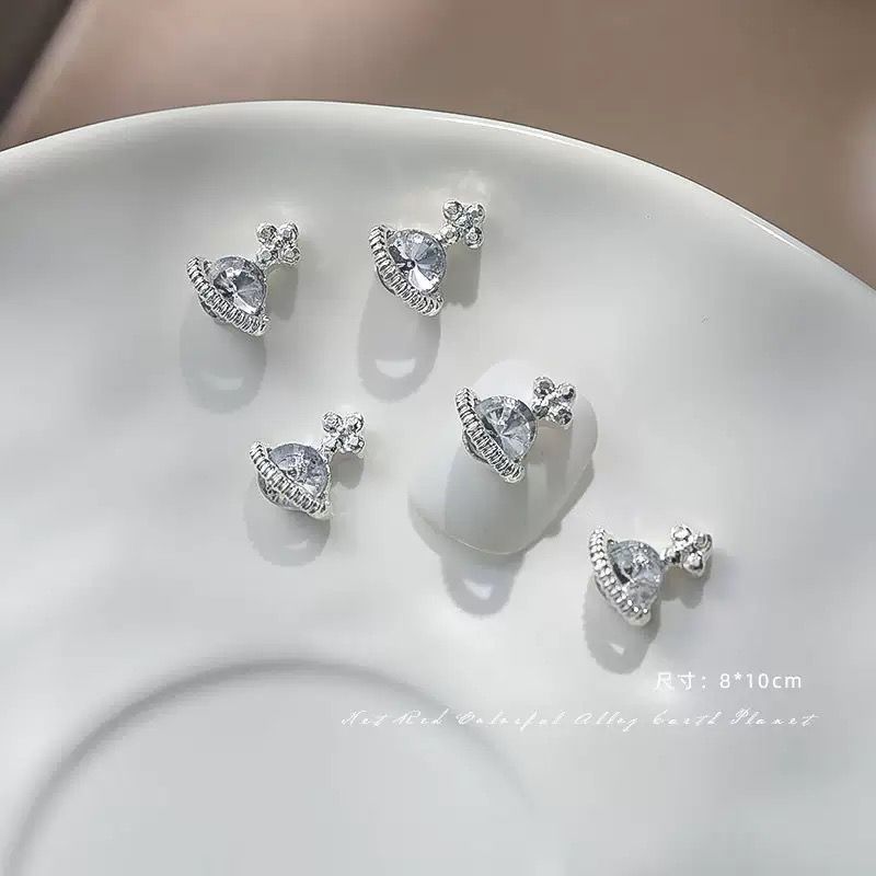 西太后の星のネイルアクセサリーの新型の超フラッシュのネイルドリルの合金の爪の装飾ネットの赤い爆発のネイルドリル|undefined