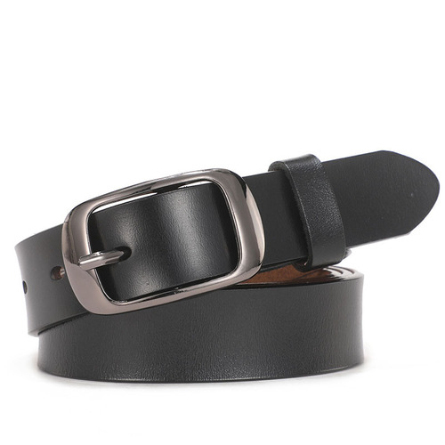 Hot Selling Women's Belt Genuine Leather Cowhide Women's Genuine Leather Korean Style Belt Pin Buckle Decoration Fashion Versatile Factory Direct Sales