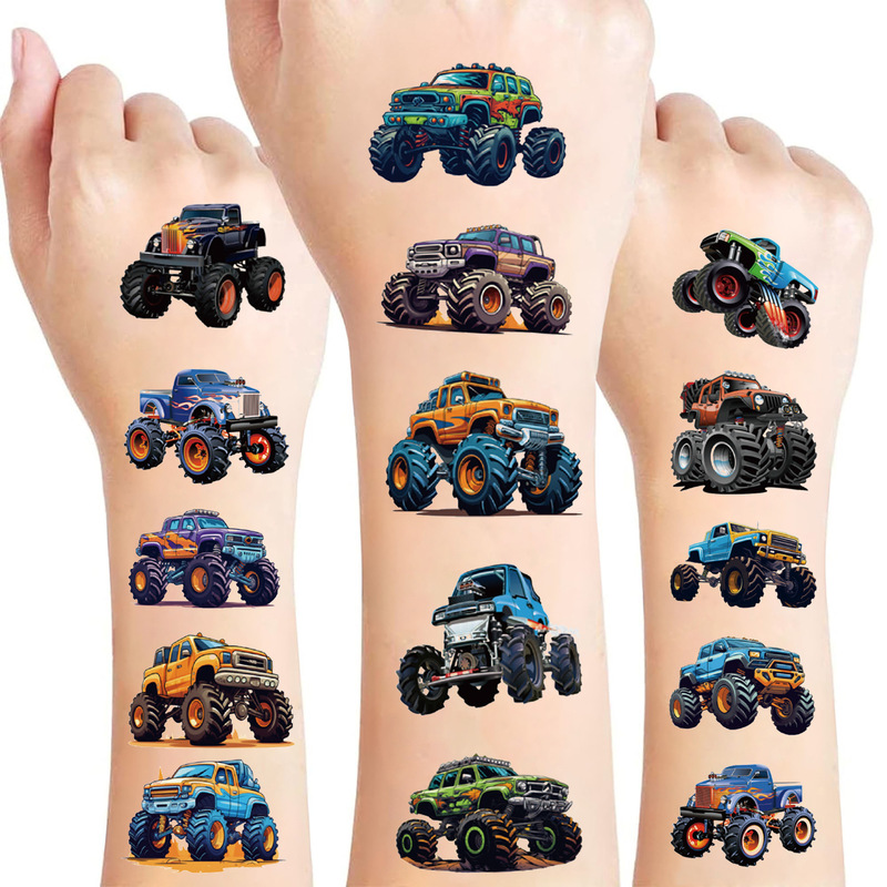 Cross-border New Cartoon Big Foot Tattoo Sticker High Sense Children's Holiday Party Decoration Arm Face Sticker