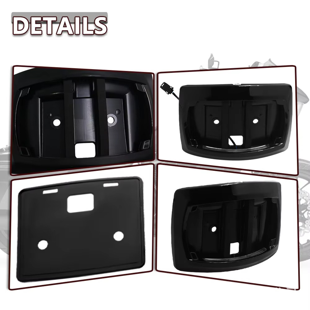 Suitable for Harley Cvo Road Glider Froadglide Rear License Plate Holder Led Light 23-25 Models Istreet