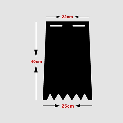 wheel mudguard, high-quality rubber – Electric vehicle fender - 40mm-high-1mm-thickthree-color-printed-100-sheets