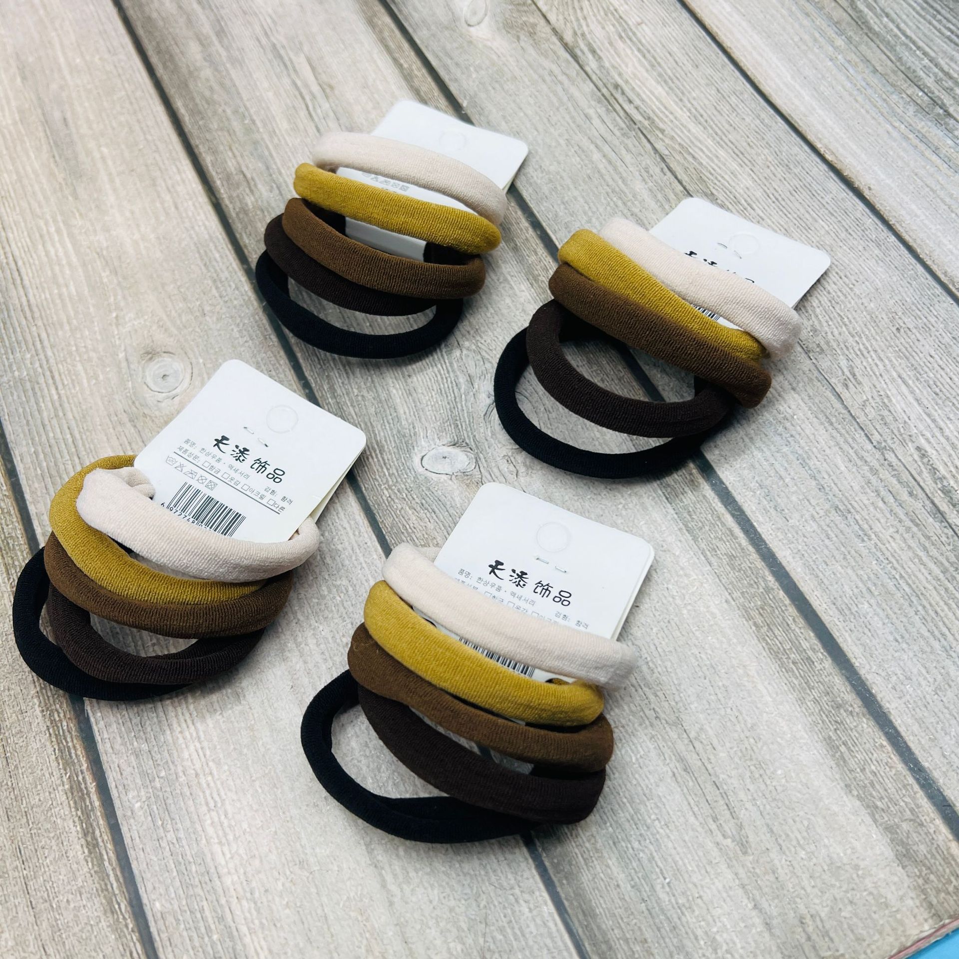 Gomas para el pelo coreanas – alta elasticidad, 8 unidades por pack, calidad económica