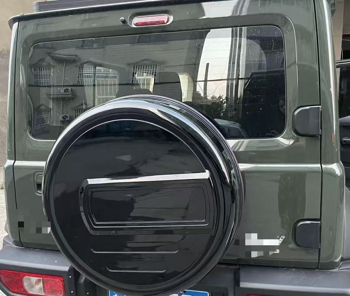 Suitable for 2019-2026 JB74 Jimny models: round hard-shell spare tire cover with zipper