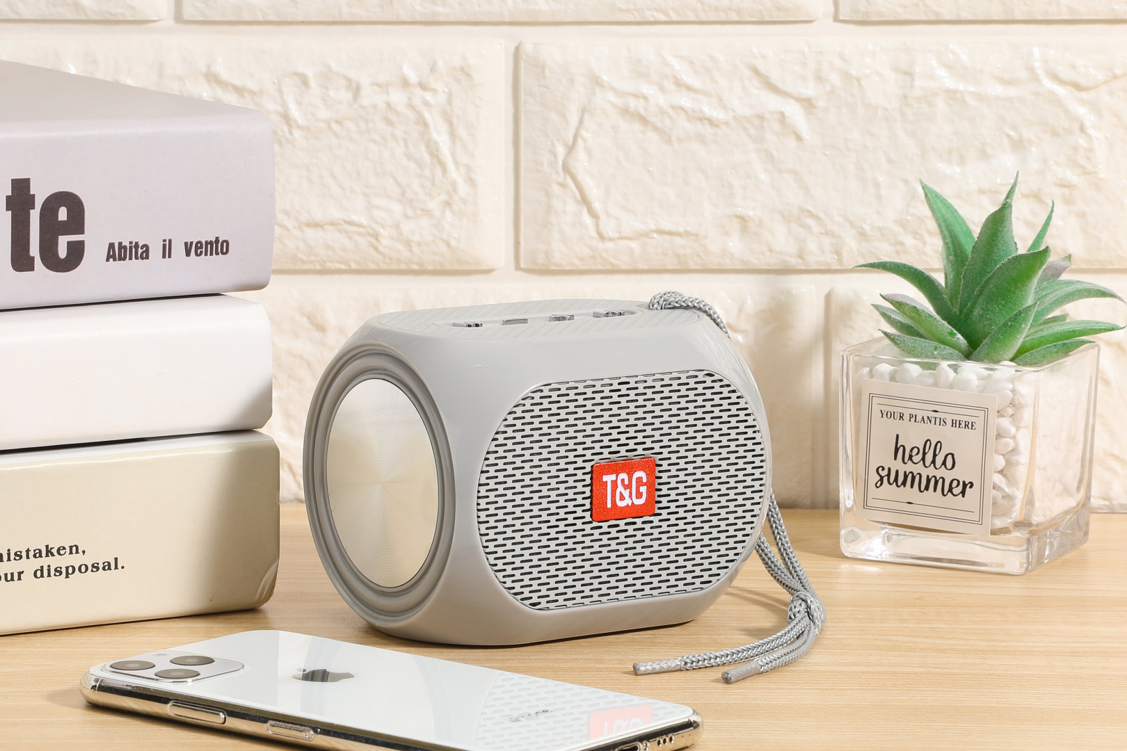 TG196 al aire libre a prueba de agua doble membrana subwoofer de alta calidad de sonido tarjeta portátil USB altavoz Bluetooth