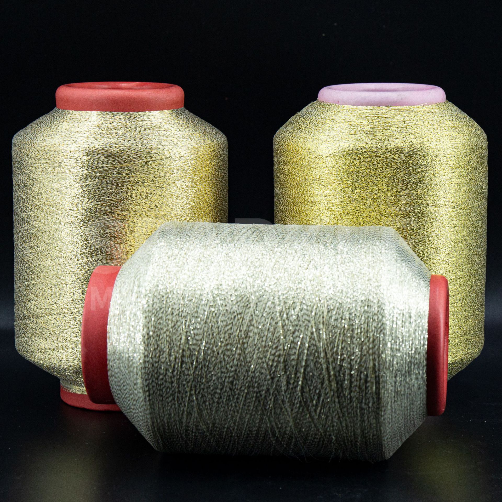 现货MH75D涤纶金丝线毛织辅料织带金银丝线用于针织