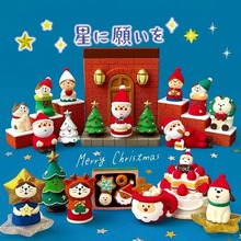 日式猫咪圣诞节装饰小摆件可爱微场景圣诞树桌面摆件礼物送朋友