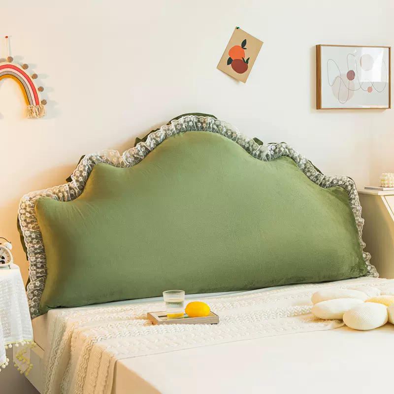 公主风床头靠枕加厚护腰床上靠垫家用客厅沙发飘窗双人靠背可拆洗