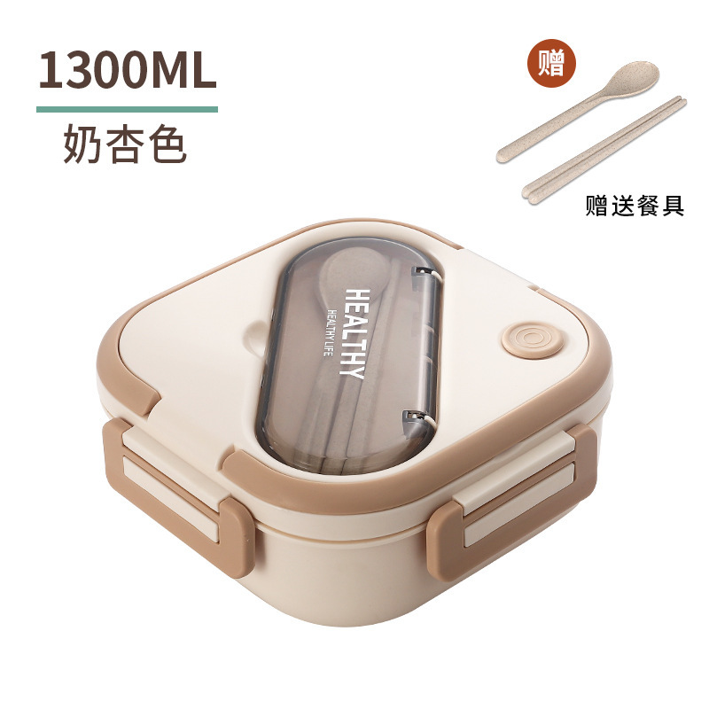 Juego de loncheras portátiles para estudiantes de paja de trigo de estilo japonés