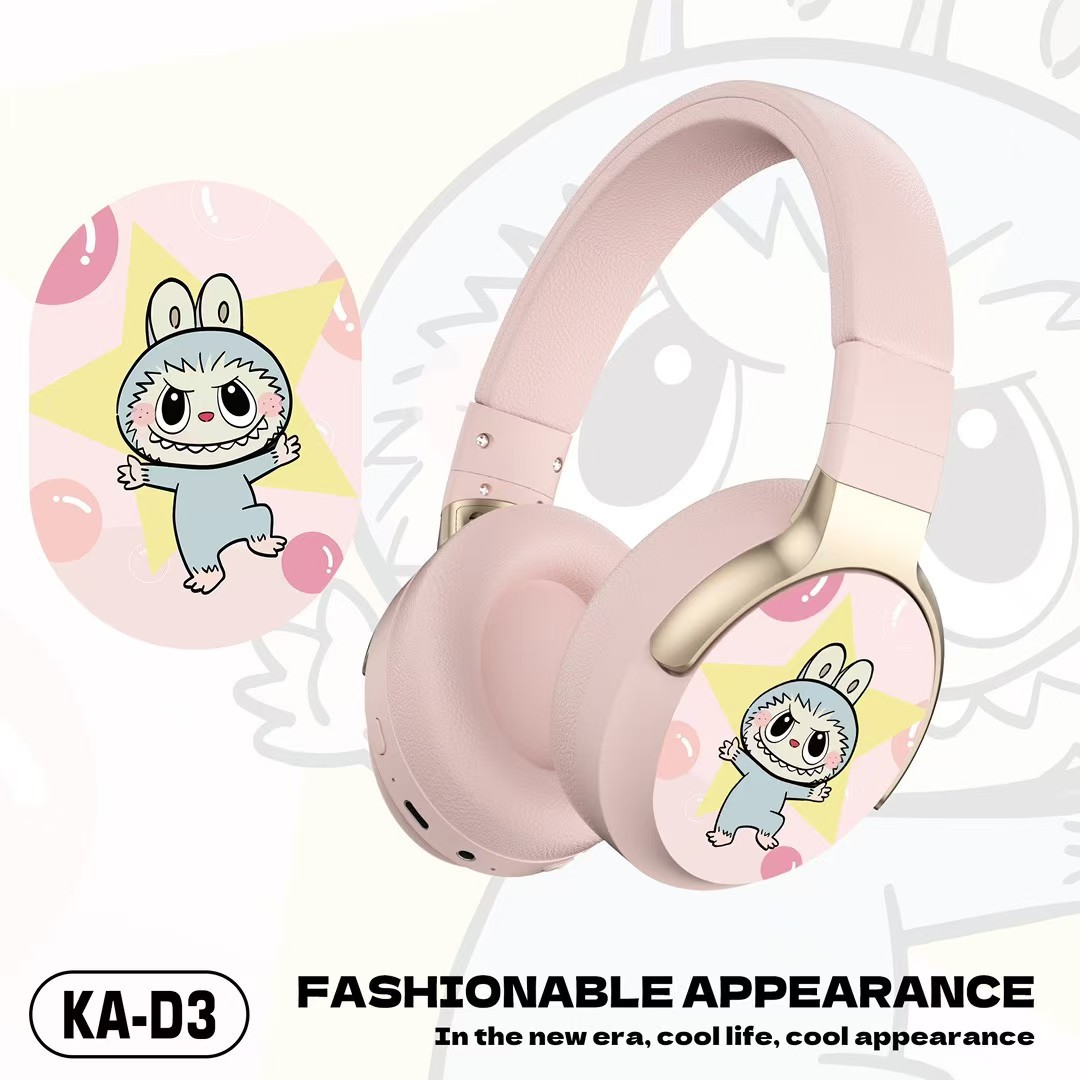 Comercio exterior nuevos auriculares inalámbricos bluetooth KA-A3 niños estudiantes creativos lindos auriculares inalámbricos de dibujos animados image 5