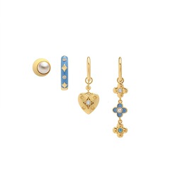 【新商品】ドレイク フィヨルド イヤリング セット シンプルで万能なマルチピアス ユニークなイヤリング 女性用