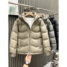 羽绒服男款杭州品牌冬季2025新款休闲夹克连帽商务土士30岁40