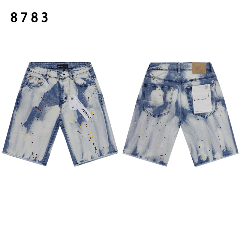 跨境欧美PurpleBrand牛仔裤jeans水洗做旧复古破洞泼墨潮流直筒|undefined