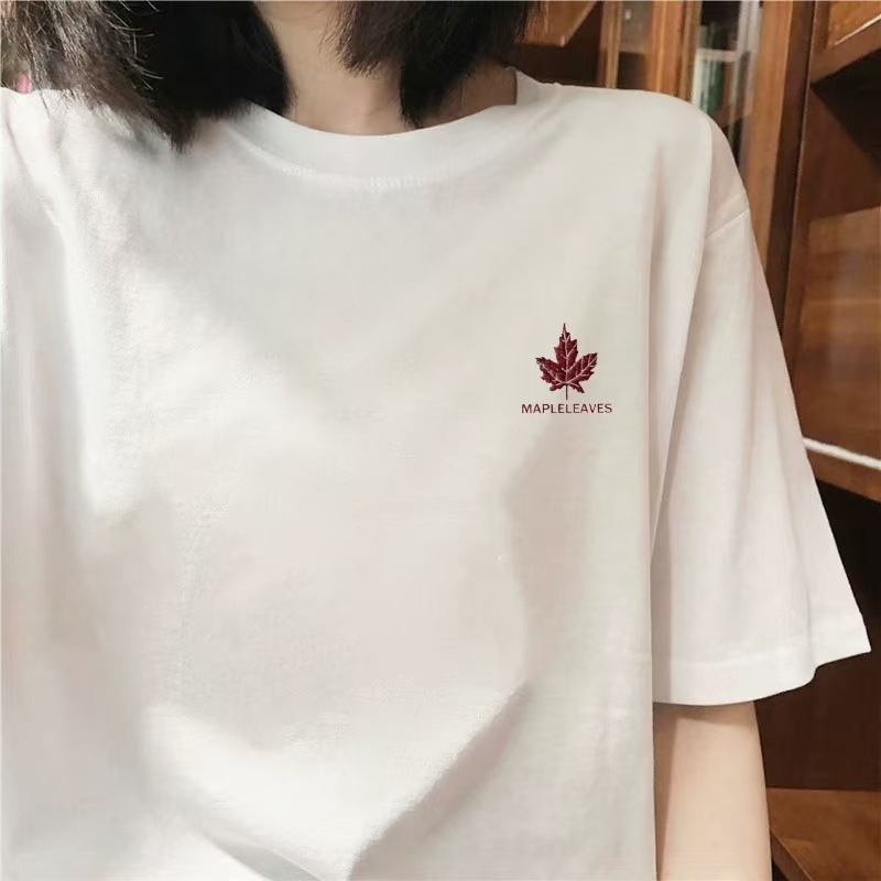设计感小印花韩版短袖女t恤2025年夏装大码短袖宽松上衣潮牌衣服