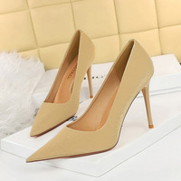 3391-2 retro fashion thin with ultra-high with shallow mouth pointed sexy nightclub show thin high-heeled shoes women's shoes