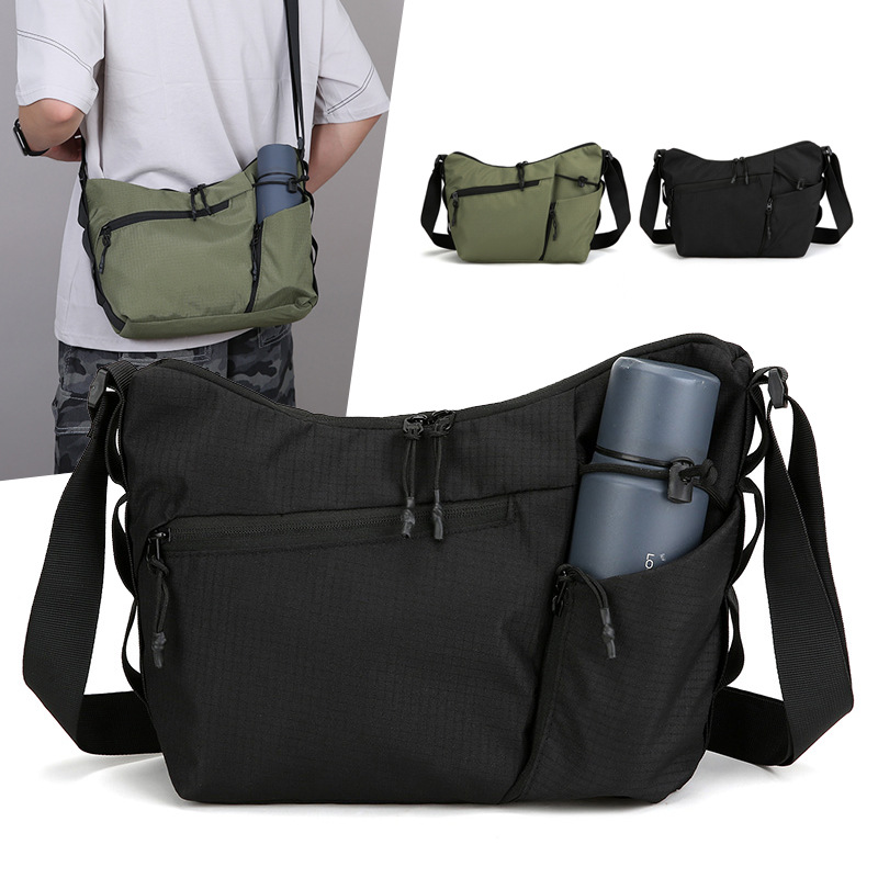 New Product Cross-Border Hot-Selling Wholesale Functional Crossbody Bag Niche Versatile Digital Crescent Bag Outdoor Waterproof Commuting Travel Bag