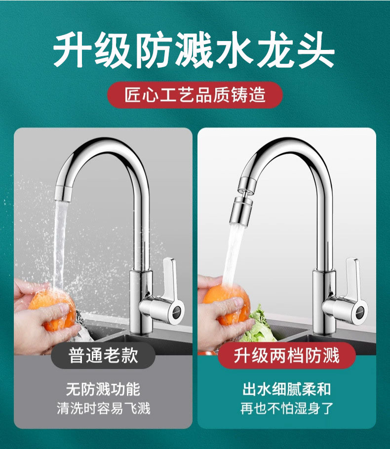 Universal faucet splash-proof, rotatable extender, water nozzle, universal pressurized faucet foaming device, kitchen splash-proof undefined