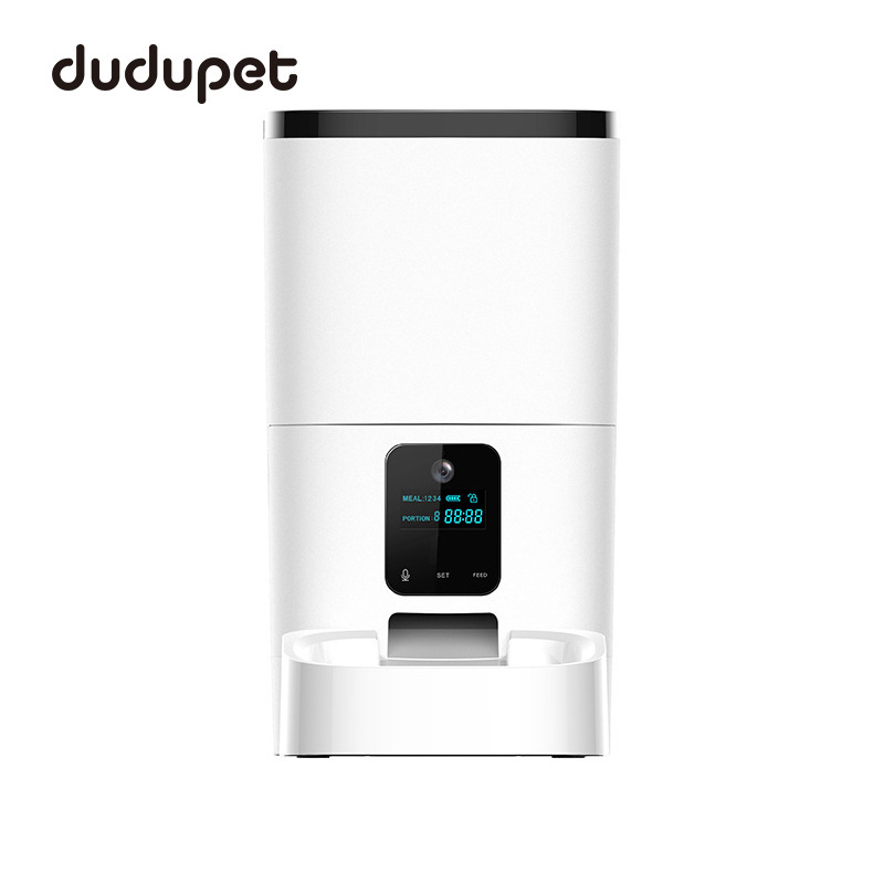 嘟嘟新款6L宠物喂食器升级版智能远程投食视频版猫咪狗定时投食器