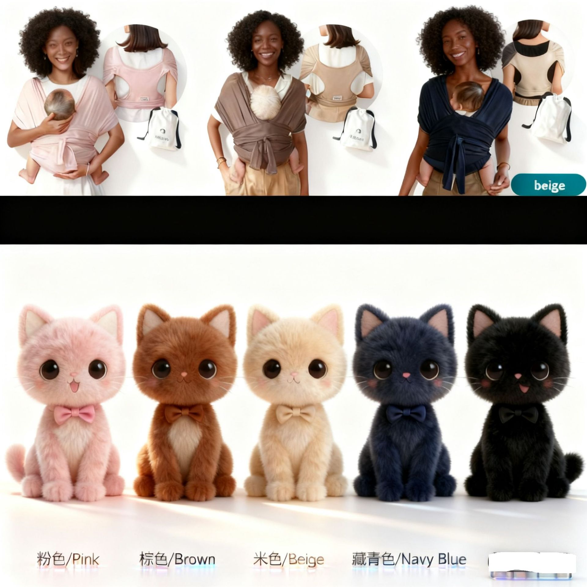 Sears Front-Hold Baby Sling, Newborn Size, Cross-Border Export Exclusive, Supports Lazada Independent Site and Ebay