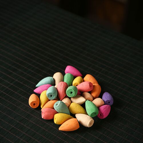 Bulk reverse flow incense grain custom private label bagged Indian incense grain aromatherapy accessories custom aromatherapy home decor item