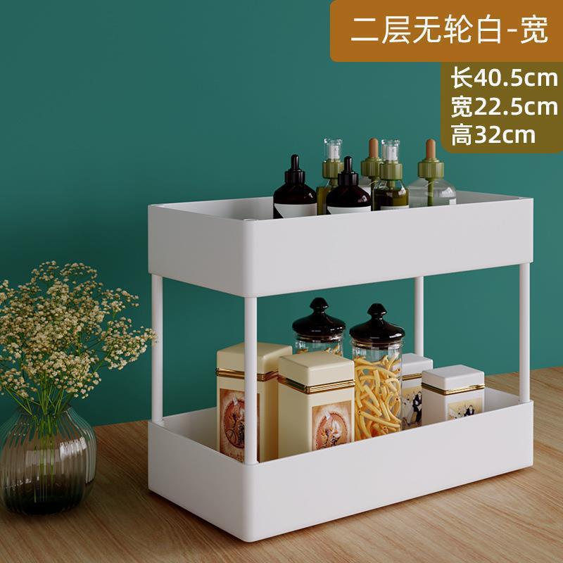 小推车放菜置物架厨房落地多层收纳架移动带轮家用多功能零食批发|undefined