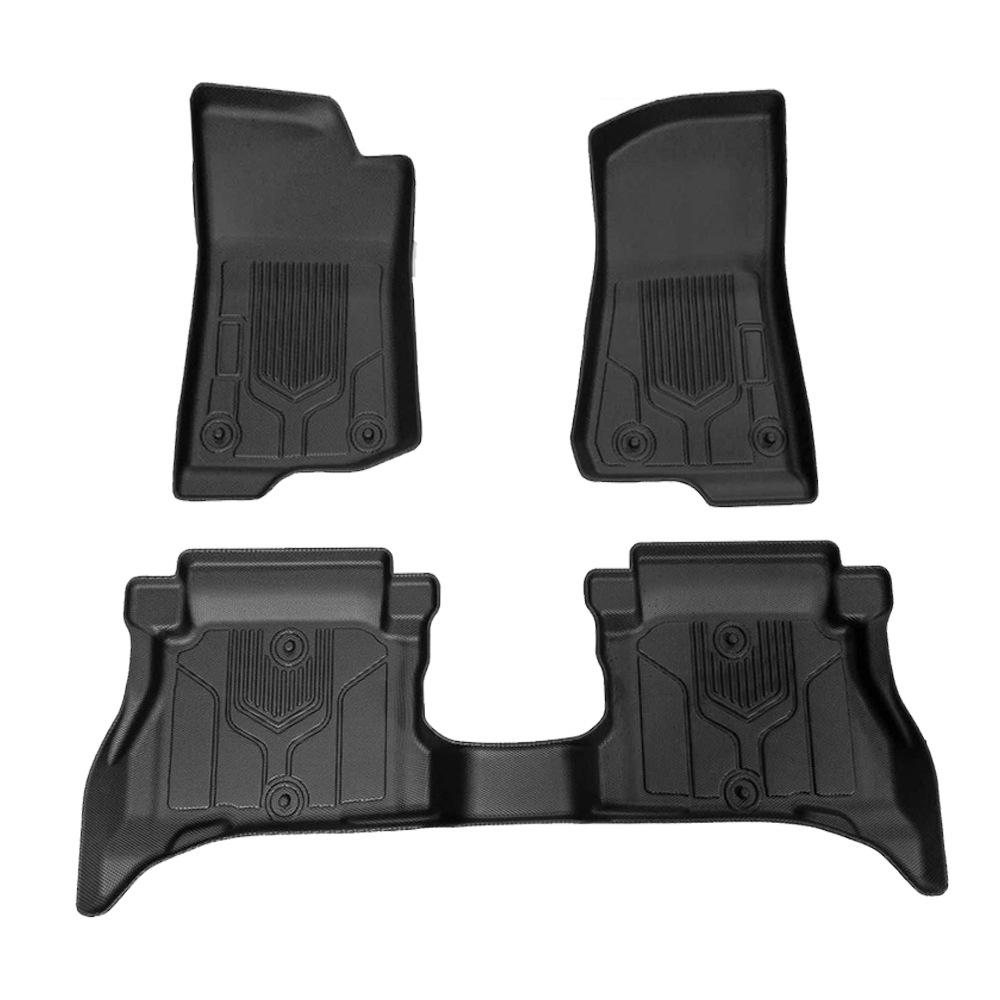 Para Jeep Wrangler 4XE 2021 - 2025 3D todo el tiempo TPE almohadilla de pie cojín de colateral