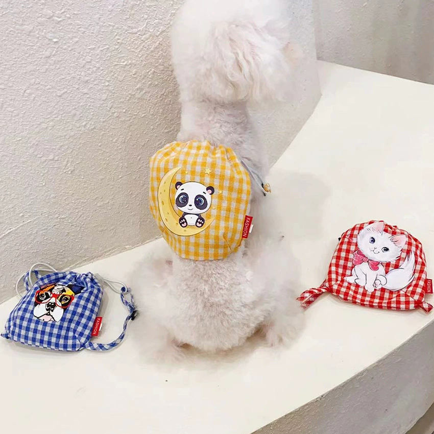 Товары для домашних животных Собака Кошка Мультяшный принт Саморюкзак Сумка для закусок Сумка для пикапа Рюкзак Маленький рюкзак
