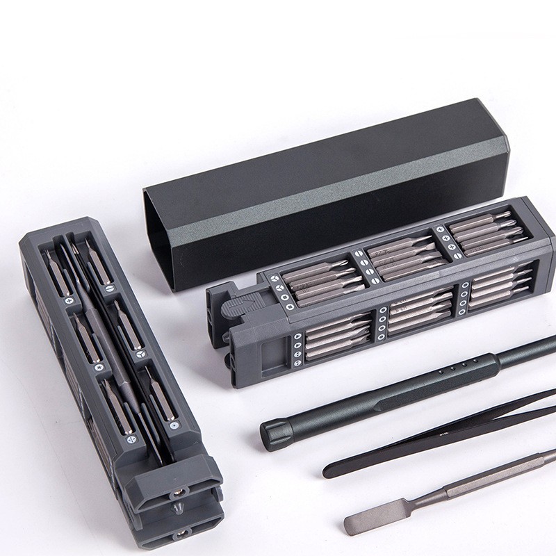 Herramienta de destornillador de desmontaje de traje de destornillador de precisión 44 en uno para la máquina de juego portátil de teléfono móvil Apple Android