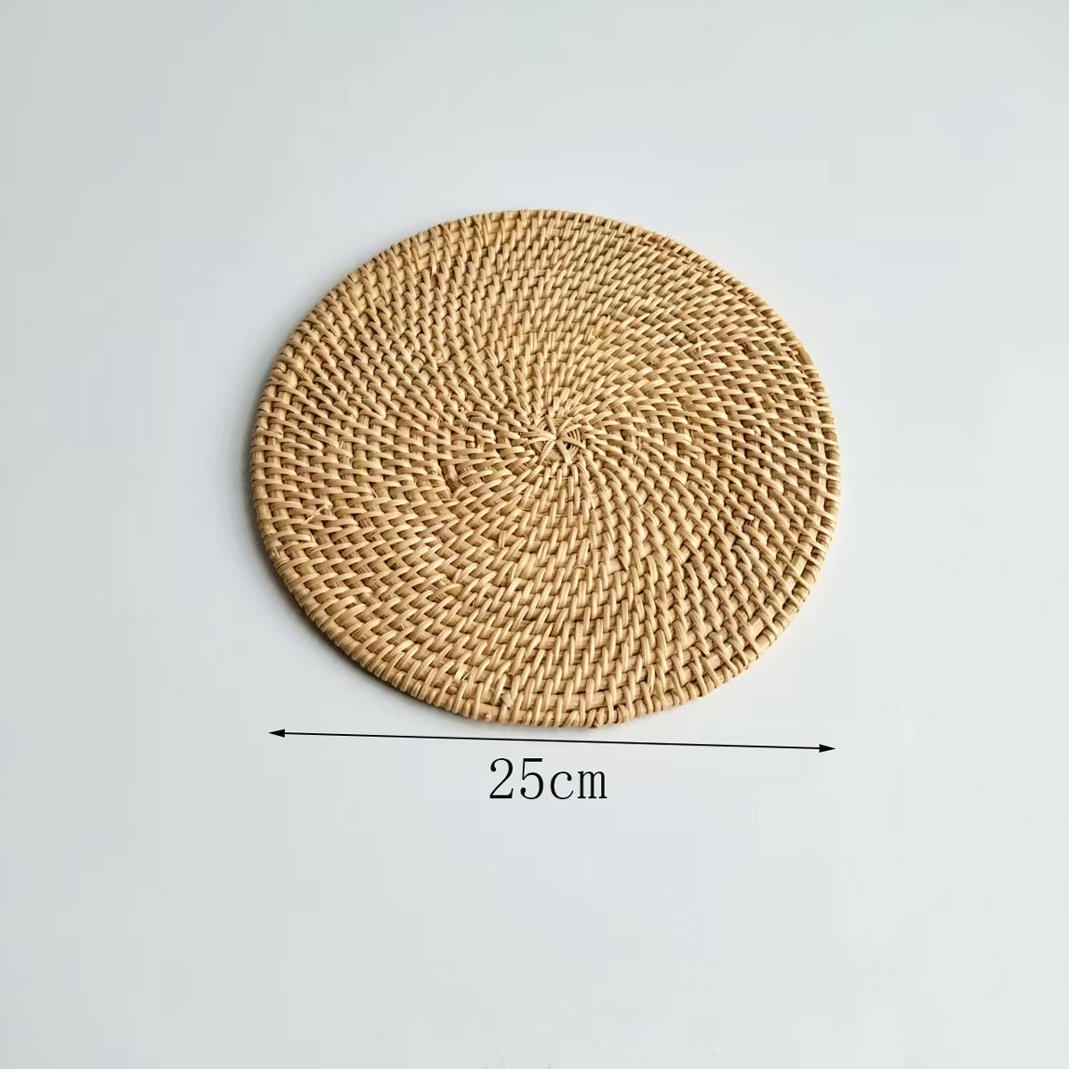 Cojín de ratán Cojín de ratán Cojín de aislamiento térmico Cojín de té de ratán de otoño tejido Cojín de olla de paja Cojín de aislamiento térmico tejido de ratán de restaurante
