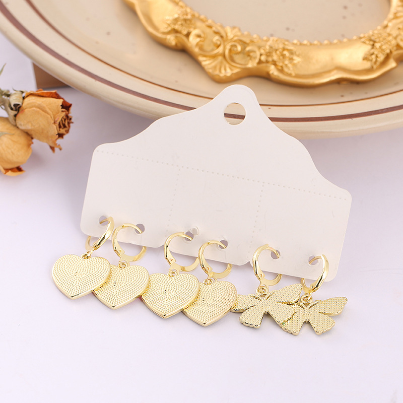 1 Set Fashion Flower Alloy Enamel Womenu0027S Dangling Earrings