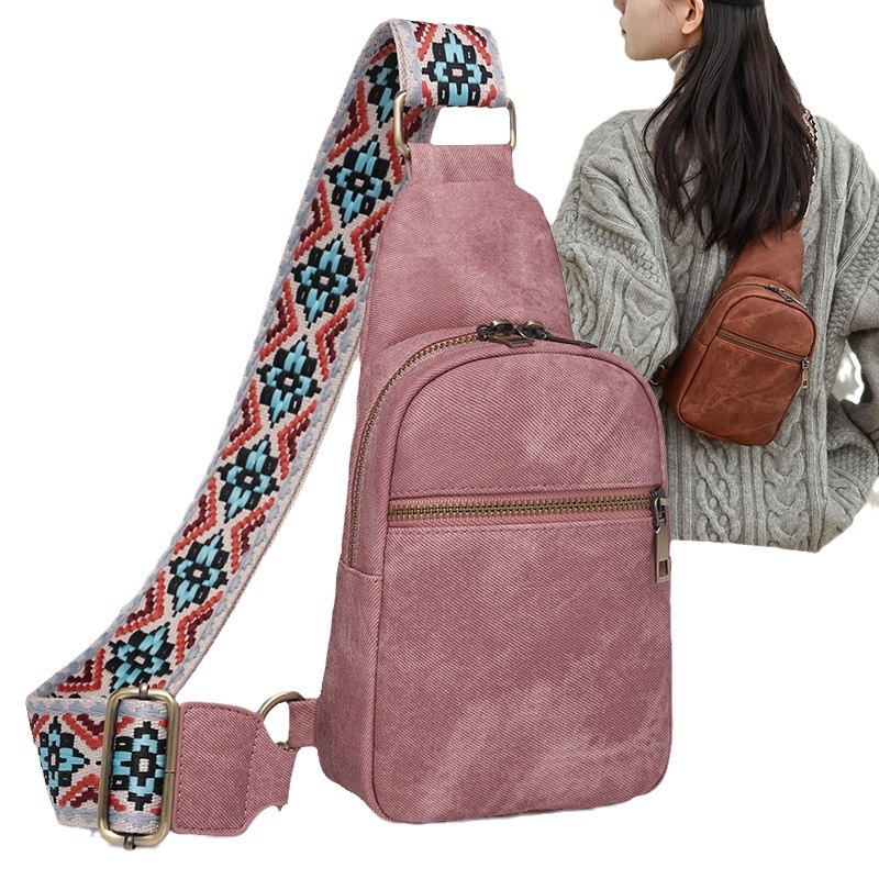 Bolsos populares transfronterizos bolso de hombro pequeño bolso de cintura nuevo bolso de pecho de mujer de moda para mujer bolso de mensajero casual al aire libre al por mayor