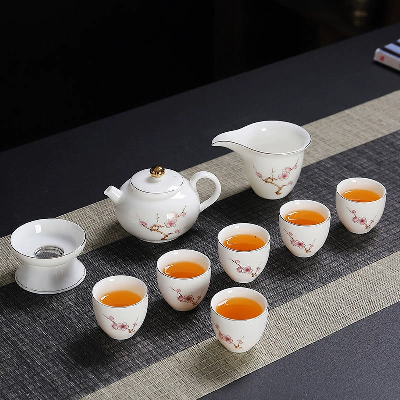 Tea set, tea cup for office, teapot, light luxury style
