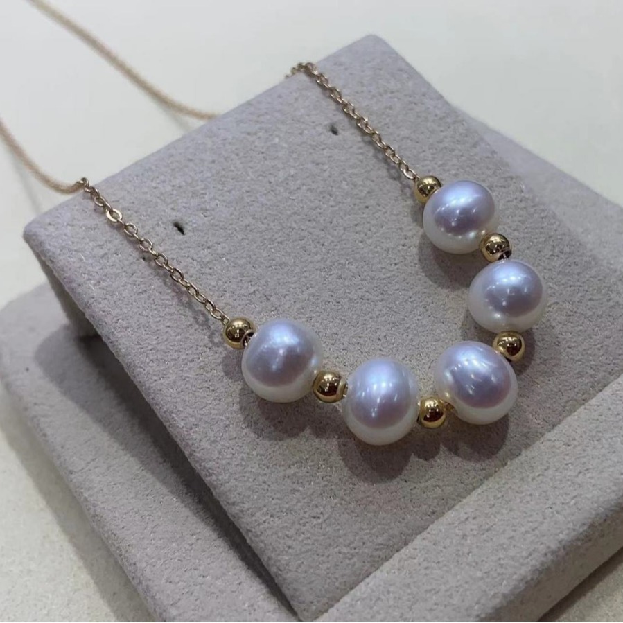 Colar de pérolas magnético de luxo para mulher choker elegante chic_voghion.com